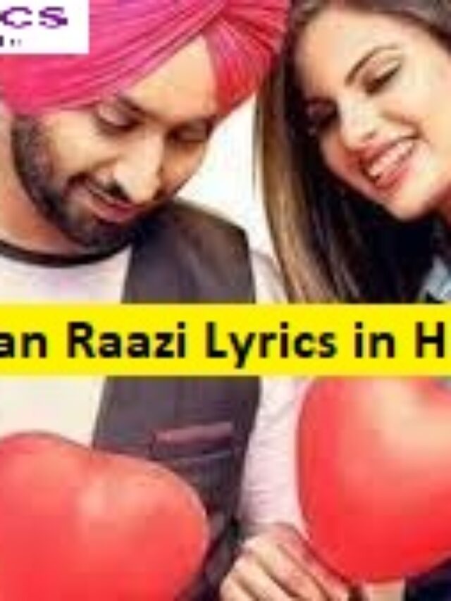 Sajjan Raazi Lyrics in Hindi